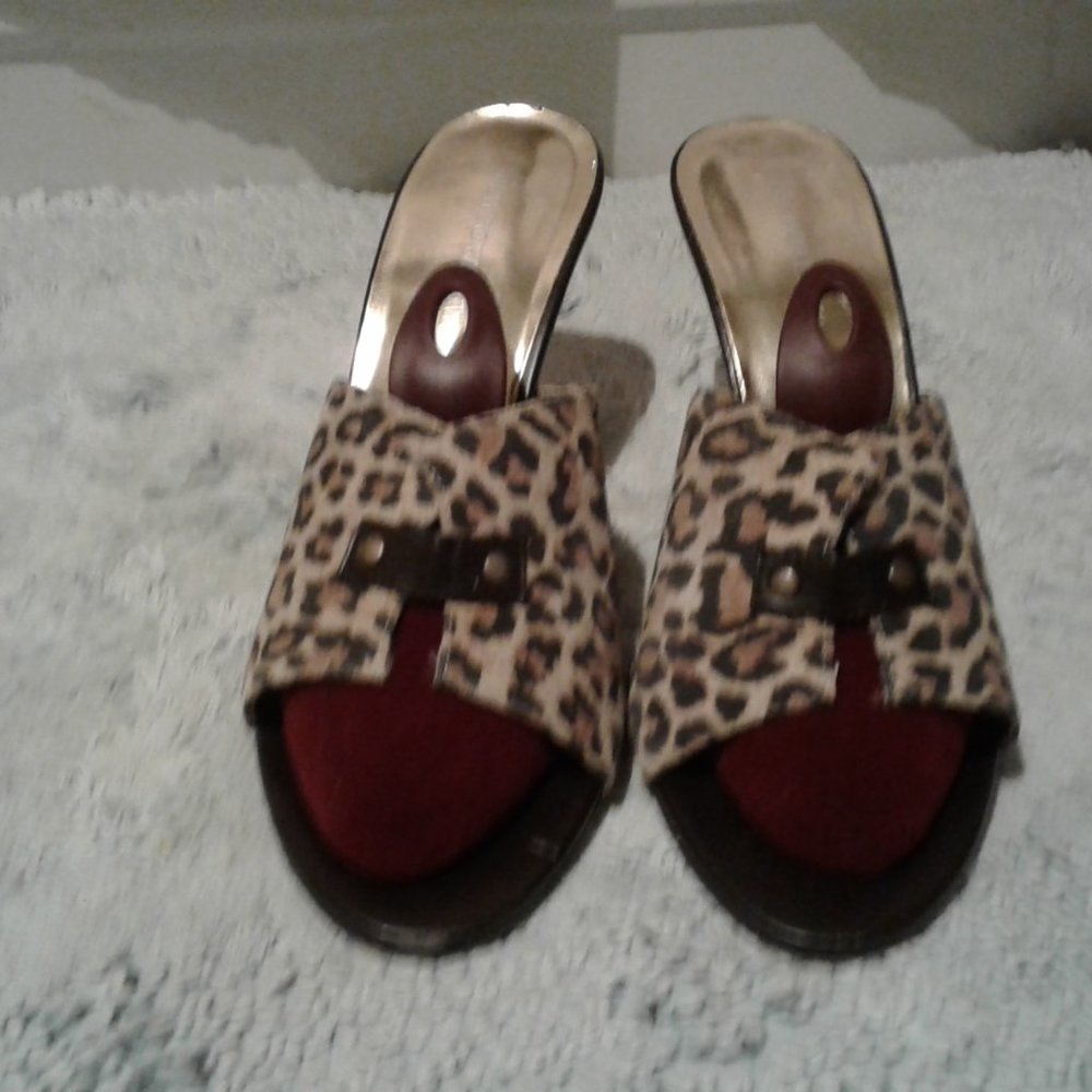 Leopard   3 inch heels